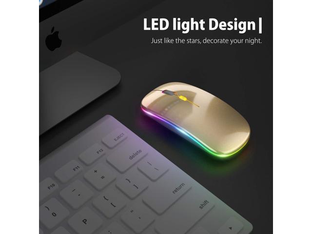 KEHIPIUpgrade LED Wireless Mouse, Slim Silent Mouse 2.4G Portable Mobile Optical Office Mouse with USB & Type-c Receiver, 3 Adjustable DPI Levels...