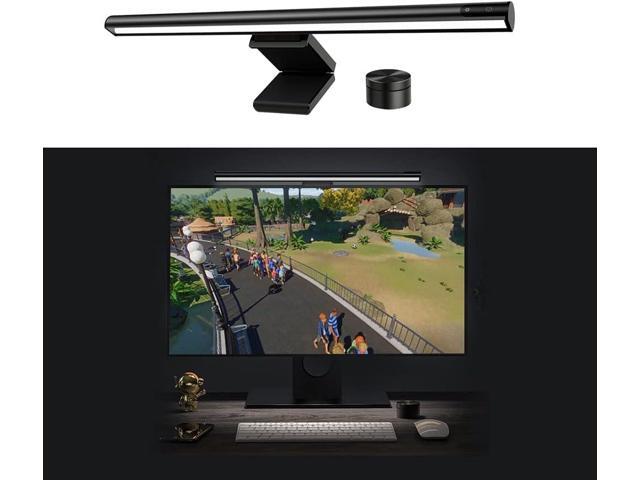 KEHIPI Monitor Light Bar with Mechanical Switch & Wireless Remote Dual Control,Computer Light with Stepless Dimming,No Screen Glare Monitor Lamp with...