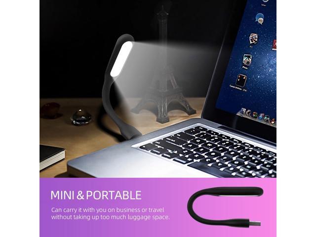 KEHIPI USB LED Light Lamp for Power Bank (10 PCS) Portable Eye Care Mini Night Light with Flexible Arm, USB Gooseneck Reading Lamps Book...