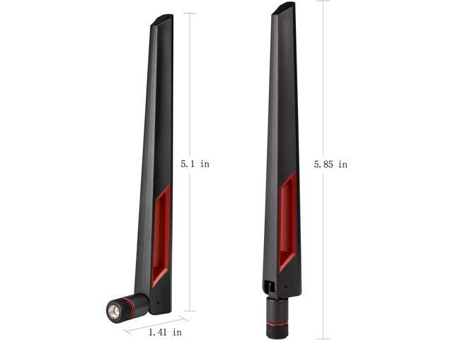 KEHIPI WiFi Antenna with RP-SMA Male Connector, 2.4GHz 5GHz 5.8GHz Dual Band Antenna for PCI-E WiFi Network Card USB Wireless Camera Router...