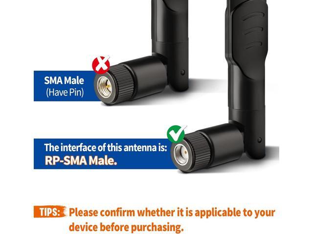 KEHIPI 4G LTE Cellular Trail Camera Antenna 8dBi RP-SMA Male Antenna (2-Pack) Compatible with Spypoint Link Micro Solar EVO Link S Dark Wildlife...