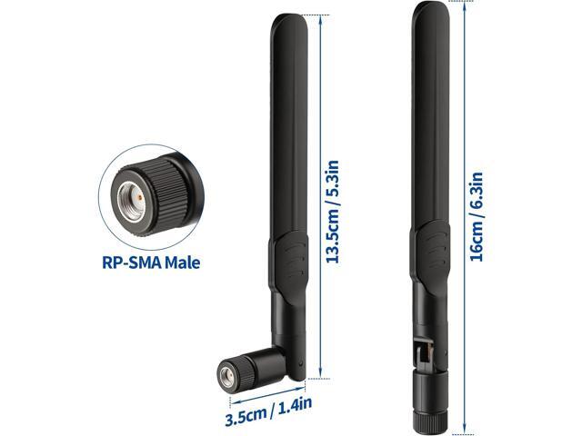 KEHIPI 4G LTE Cellular Trail Camera Antenna 8dBi RP-SMA Male Antenna (2-Pack) Compatible with Spypoint Link Micro Solar EVO Link S Dark Wildlife...