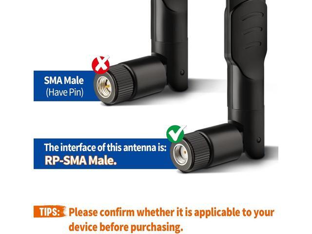 KEHIPI 4G LTE Cellular Trail Camera Antenna 8dBi RP-SMA Male Antenna (4-Pack) Compatible with Spypoint Link Micro Solar EVO Link S Dark Wildlife...