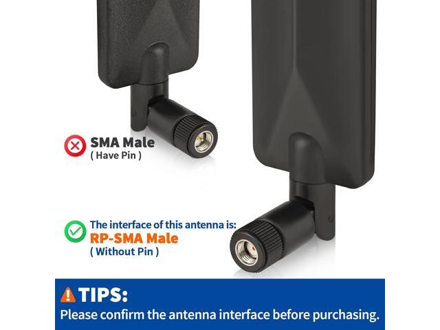 KEHIPI 4G LTE Cellular Trail Game Camera Antenna 9dBi RP-SMA Male (2-Pack) Compatible with Spypoint Stealth Cam Tactacam Cuddeback Camera Wireless...