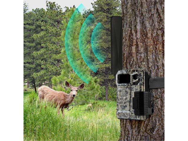 KEHIPI 4G LTE Cellular Trail Camera Antenna 9dBi RP-SMA Male (4-Pack) Compatible with Spypoint Link Micro Solar EVO Link S Dark Wildlife Hunting...