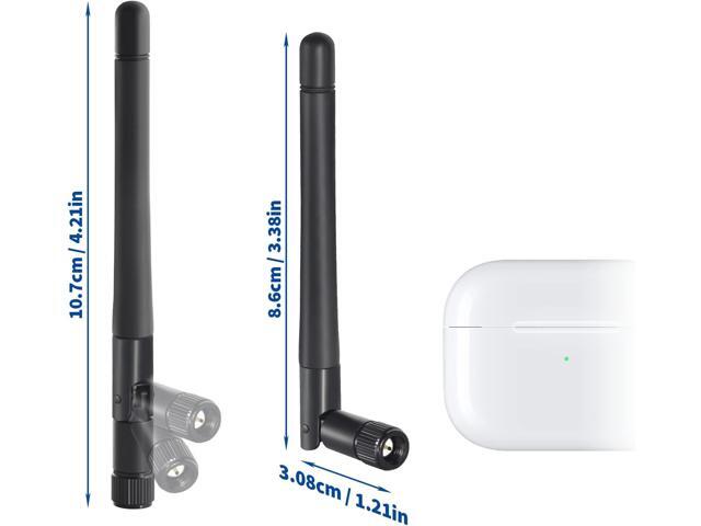 KEHIPI Dual Band WiFi Antenna 3dBi SMA Male Antenna(2-Pack) for Wireless Vedio Security IP Camera Recorder Surveillance Recorder Truck Trailer Rear...