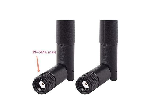 KEHIPI M.2 WiFi Antenna 2.4GHz 5GHz 5.8GHz 3dBi MIMO RP-SMA Male (2-Pack) + 2 x 12 inch Ngff Ipex4 to Rp-SMA Cable for M.2 NGFF Intel Wireless...