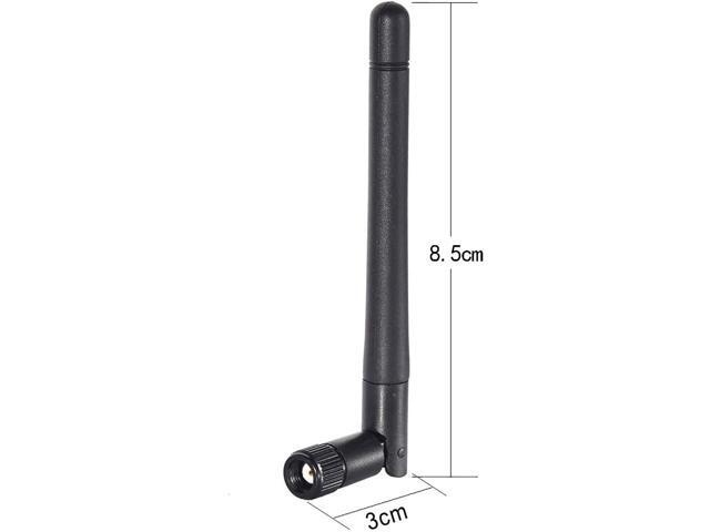 KEHIPI Dual Band WiFi 2.4GHz 5GHz 5.8GHz 3dBi MIMO RP-SMA Male Antenna (4-Pack) for WiFi Router Wireless Network Card USB Adapter Security IP...