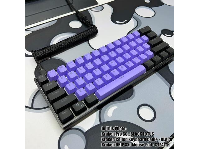 KEHIPI Keyboards DRIP Edition XXL Black & White Gaming Mouse Pad - Professional Artisan Mouse Pad - Black & White Gaming Desk Mat - 36' x 16' Thick...