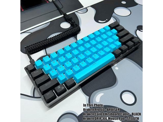 KEHIPI Keyboards DRIP Edition XXL Black & White Gaming Mouse Pad - Professional Artisan Mouse Pad - Black & White Gaming Desk Mat - 36' x 16' Thick...