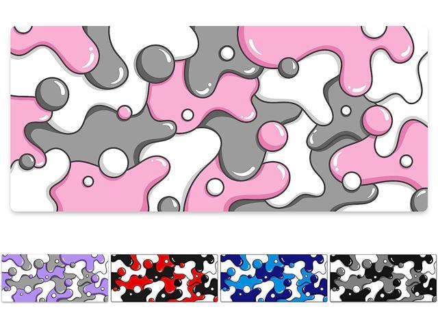 KEHIPI Keyboards DRIP Edition XXL Black & White Gaming Mouse Pad - Professional Artisan Mouse Pad - Black & White Gaming Desk Mat - 36' x 16' Thick...