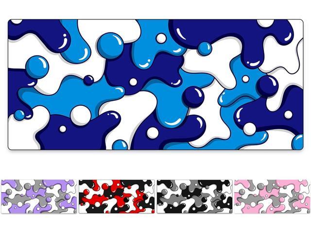 KEHIPI Keyboards DRIP Edition XXL Black & White Gaming Mouse Pad - Professional Artisan Mouse Pad - Black & White Gaming Desk Mat - 36' x 16' Thick...