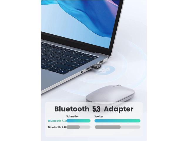 KEHIPI USB Bluetooth Adapter for PC, USB Bluetooth 5.3 Dongle EDR Bluetooth Stick for PC, Desktop, Laptop Compatible with Windows 11/10/8.1/7