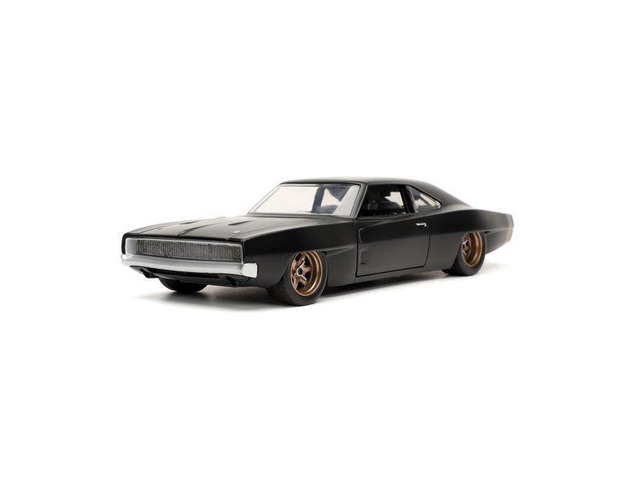 Dom/'s 1968 Dodge Charger Widebody Matt Black /Fast & Furious 9 F9/ (2021) Movie 1/24 Diecast Model Car by Jada'''