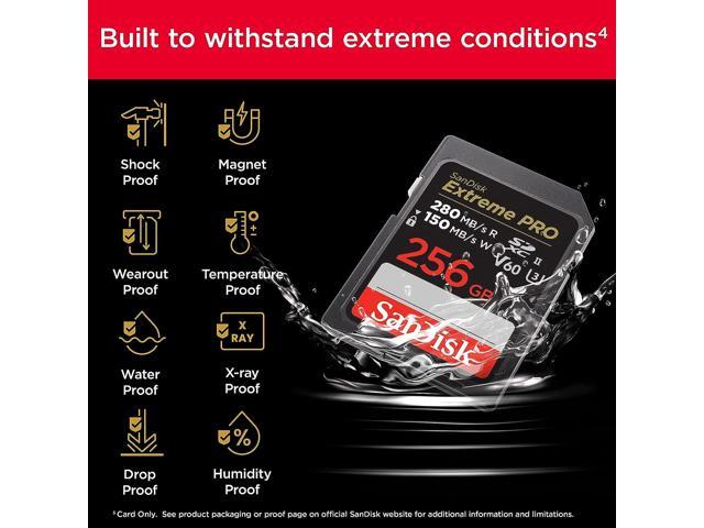 SanDisk 256GB Extreme PRO SDXC Memory Card - (SDSDXEP-256G-GN4IN)