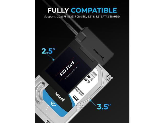 SABRENT USB 3.2 Type A to SATA/U2 SSD Adapter Cable [EC-U2SA]