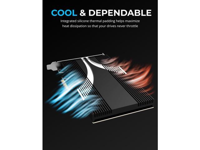 SABRENT 4-Drive NVMe M.2 SSD to PCIe 3.0 x4 Adapter Card [PC-P3X4]