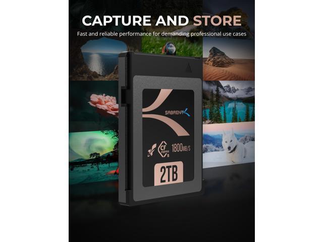 SABRENT Rocket CFX PRO 2TB CFexpress Type B Memory Card R1800MB/s W1700MB/s (CF-XXIT-2TB)