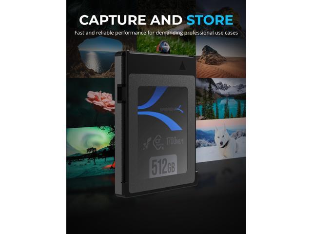 SABRENT Rocket CFX 512GB CFexpress Type B Memory Card 2-Pack, R1700MB/s W1500MB/s (CF-XTBT-512X2)