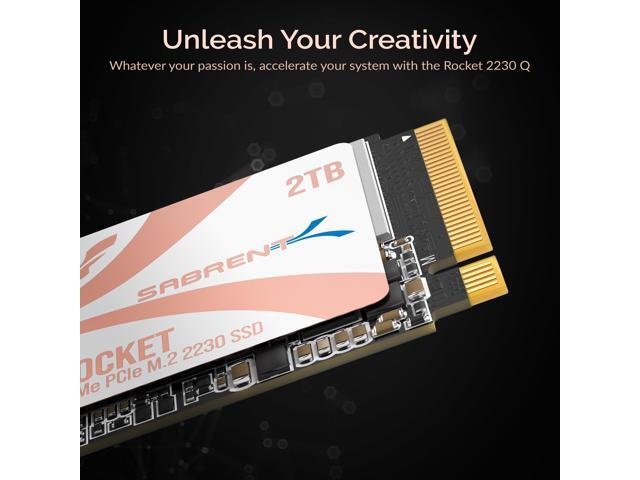 SABRENT Rocket Q4 2230 NVMe 4.0 2TB High Performance PCIe 4.0 M.2 2230 SSD for Steam Deck, ASUS ROG Ally [SB-213Q-2TB]