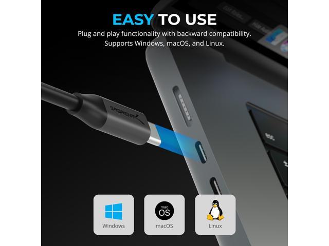 SABRENT 8K USB Type-C to HDMI Adapter - 8K@30Hz & 4K@120Hz, HDR10/Dolby Vision, VRR & FreeSync, Compatible with Laptops, Tablets, Smartphones,...