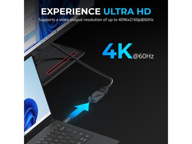 SABRENT 4K USB Type-C to HDMI Adapter - Plug-and-Play, 4K@60Hz, HDR10/Dolby Vision Support, Compatible with Laptops, Tablets, Smartphones, and...
