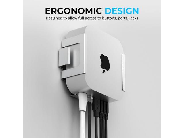 SABRENT Desk/Wall Flex-Mount for Mac mini (2024+) Aluminum Scratch-Resistant Mounting System for Wall, Under Desk, or Surface Installation ...