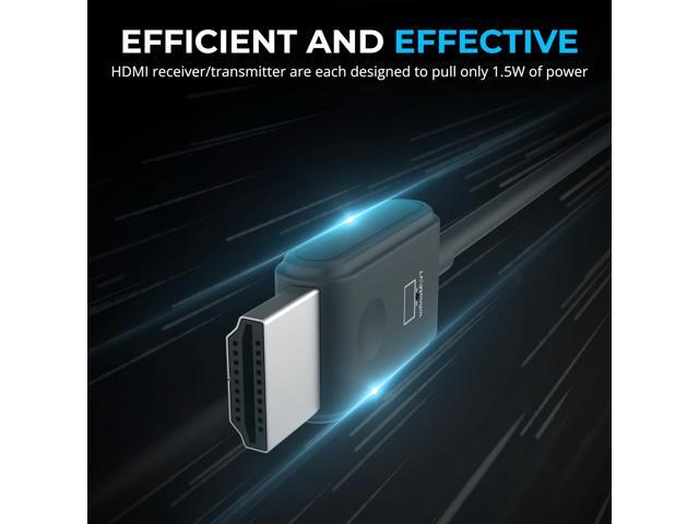 SABRENT -Wireless HDMI Transmitter and Receiver -100ft/30m, Seamless FHD Quality (1080p@60Hz) Plug-and-Play - Stream Video & Audio From PC, Laptop...