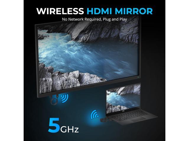 SABRENT -Wireless HDMI Transmitter and Receiver -100ft/30m, Seamless FHD Quality (1080p@60Hz) Plug-and-Play - Stream Video & Audio From PC, Laptop...