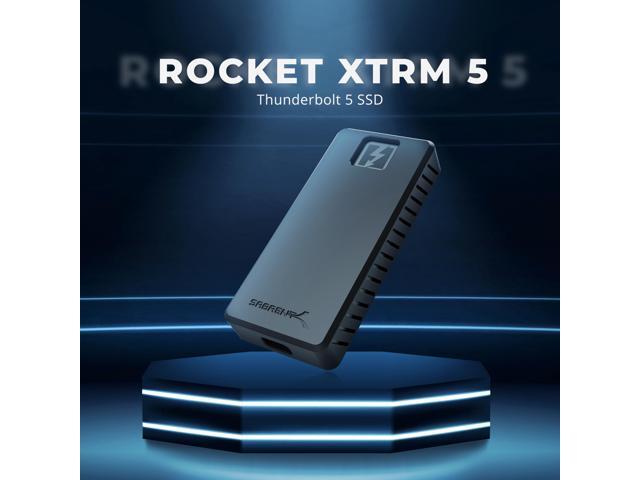 SABRENT Rocket XTRM 5 4TB Thunderbolt 5 Portable SSD, 80Gbps Connection, Up to 64Gbps Transfer, Compatible with TB4 TB3 USB4 USB 3.2 20Gbps 10Gbps...
