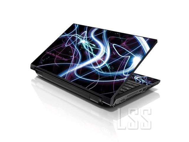 LSS 15 15.6 Inches Laptop Notebook Skin Sticker with 2 Wrist Pads - Reusable Cover Protector Vinyl Sticker Cover Decal Fits 13' - 16' - Brain...