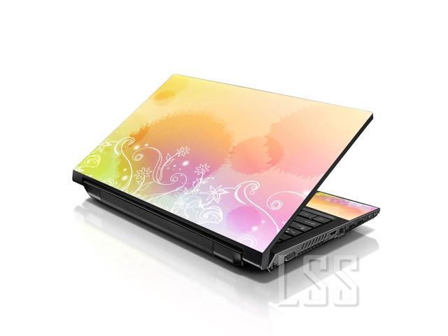 LSS 15 15.6 Inches Laptop Notebook Skin Sticker with 2 Wrist Pads - Reusable Cover Protector Vinyl Sticker Cover Decal Fits 13' - 16' - Abstract...