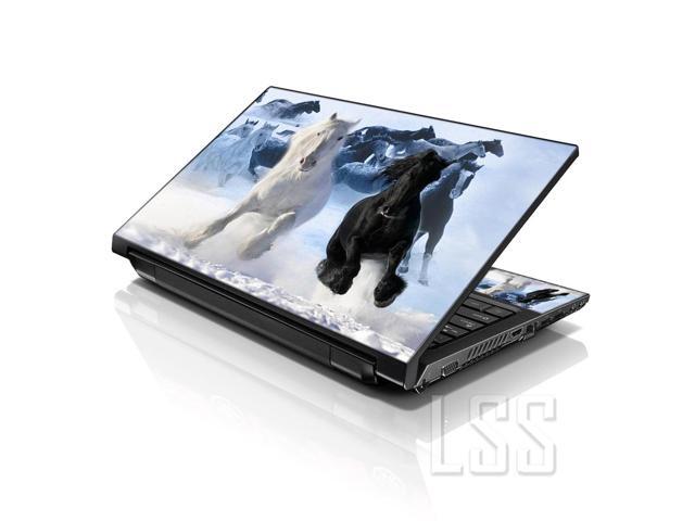 LSS 15 15.6 Inches Laptop Notebook Skin Sticker with 2 Wrist Pads - Reusable Cover Protector Vinyl Sticker Cover Decal Fits 13' - 16' - Winter...