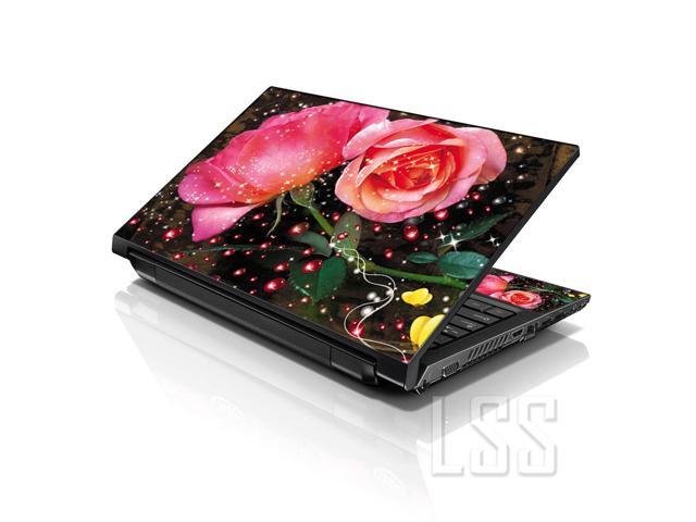 LSS 17 17.3 Inches Laptop Notebook Skin Sticker with 2 Wrist Pads - Reusable Cover Protector Vinyl Sticker Cover Decal Fits 17' - 19' - Sparkling...