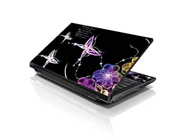 LSS 15 15.6 Inches Laptop Notebook Skin Sticker with 2 Wrist Pads - Reusable Cover Protector Vinyl Sticker Cover Decal Fits 13' - 16' - Abstract...