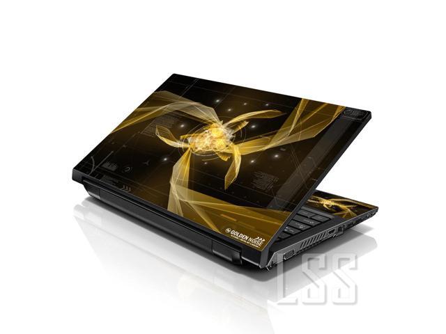 LSS 15 15.6 Inches Laptop Notebook Skin Sticker with 2 Wrist Pads - Reusable Cover Protector Vinyl Sticker Cover Decal Fits 13' - 16' - Abstract...