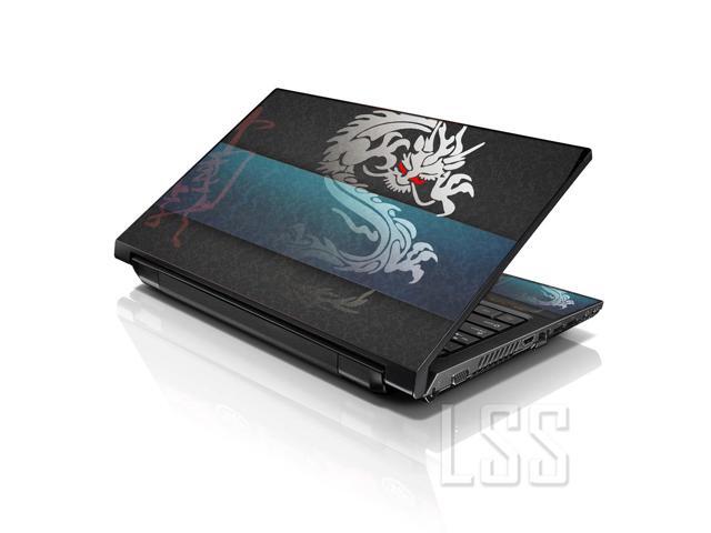 LSS 15 15.6 Inches Laptop Notebook Skin Sticker with 2 Wrist Pads - Reusable Cover Protector Vinyl Sticker Cover Decal Fits 13' - 16' - Colorful...