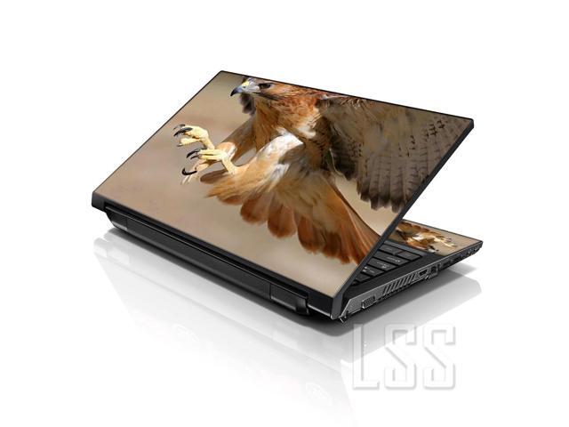 LSS 17 17.3 Inches Laptop Notebook Skin Sticker with 2 Wrist Pads - Reusable Cover Protector Vinyl Sticker Cover Decal Fits 17' - 19' - Golden...