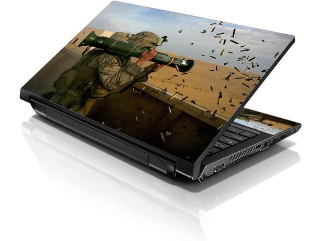 LSS 17 17.3 Inches Laptop Notebook Skin Sticker with 2 Wrist Pads - Reusable Cover Protector Vinyl Sticker Cover Decal Fits 17' - 19' - Bazooka...