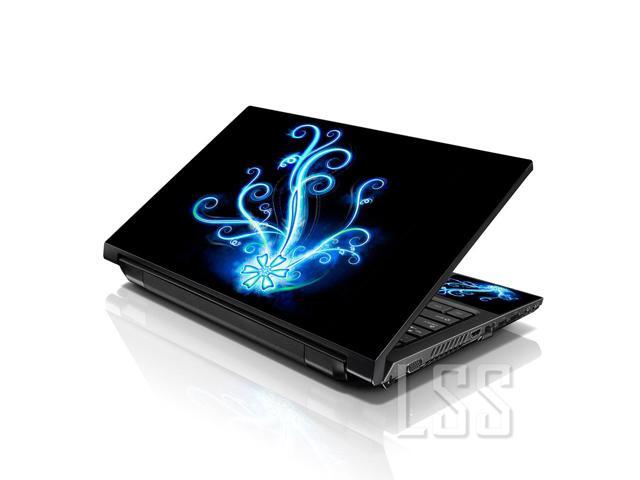 LSS 15 15.6 Inches Laptop Notebook Skin Sticker with 2 Wrist Pads - Reusable Cover Protector Vinyl Sticker Cover Decal Fits 13' - 16' - Abstract...