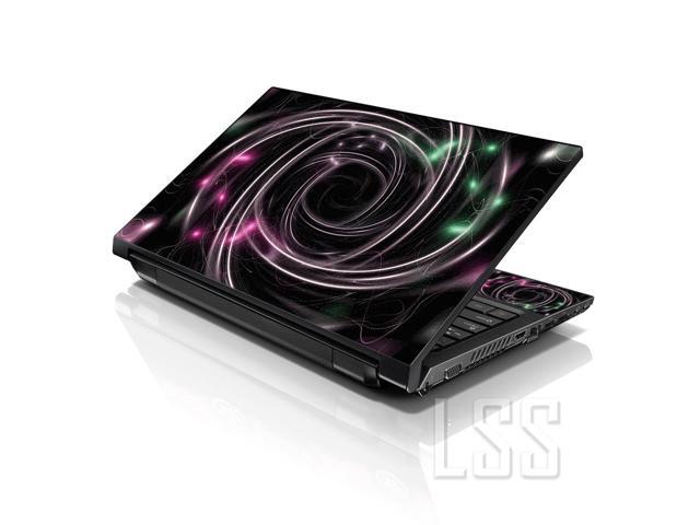 LSS 17 17.3 Inches Laptop Notebook Skin Sticker with 2 Wrist Pads - Reusable Cover Protector Vinyl Sticker Cover Decal Fits 17' - 19' - Tornado...