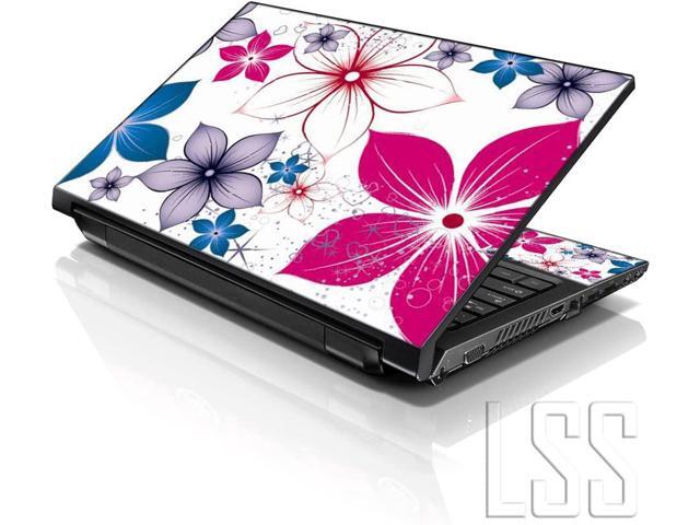 LSS 17 17.3 Inches Laptop Notebook Skin Sticker with 2 Wrist Pads - Reusable Cover Protector Vinyl Sticker Cover Decal Fits 17' - 19' - Spring...