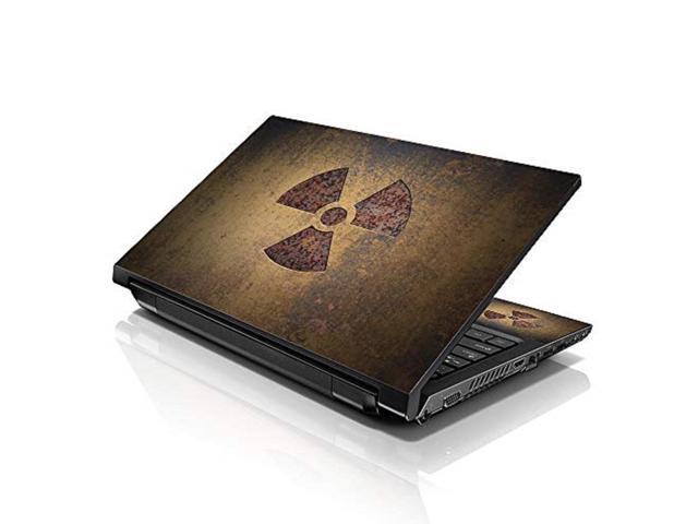 LSS 17 17.3 Inches Laptop Notebook Skin Sticker with 2 Wrist Pads - Reusable Cover Protector Vinyl Sticker Cover Decal Fits 17' - 19' - Nuclear...