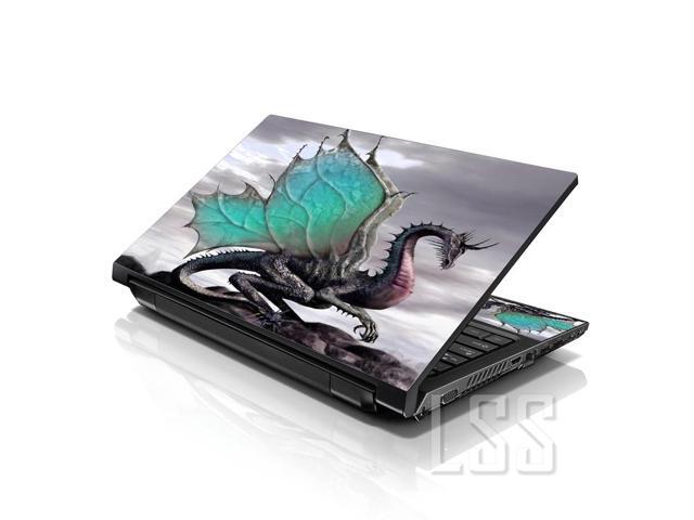 LSS 15 15.6 Inches Laptop Notebook Skin Sticker with 2 Wrist Pads - Reusable Cover Protector Vinyl Sticker Cover Decal Fits 13' - 16' - Dinosaurs...