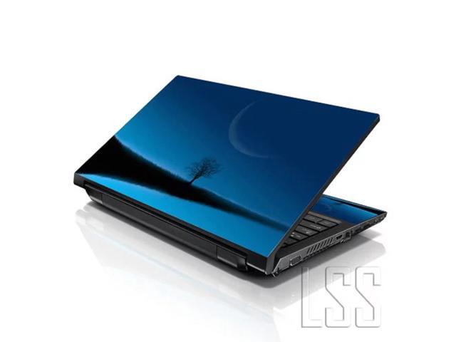 LSS 15 15.6 Inches Laptop Notebook Skin Sticker with 2 Wrist Pads - Reusable Cover Protector Vinyl Sticker Cover Decal Fits 13' - 16' - Blue Moon...