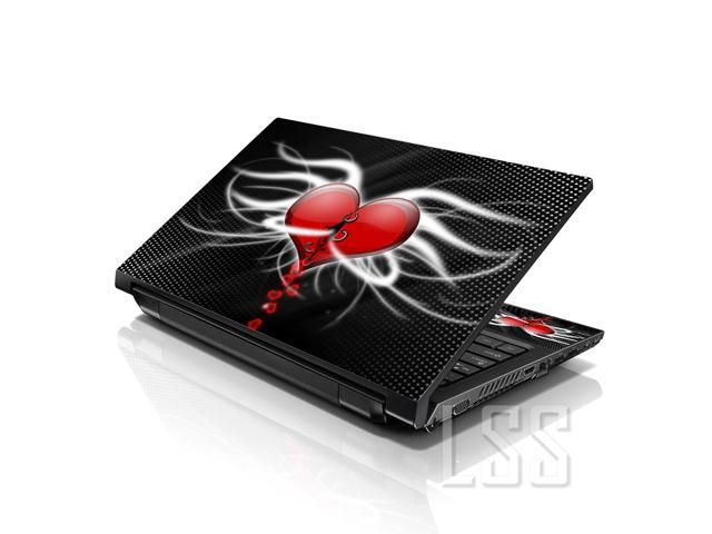 LSS 15 15.6 Inches Laptop Notebook Skin Sticker with 2 Wrist Pads - Reusable Cover Protector Vinyl Sticker Cover Decal Fits 13' - 16' - Broken...