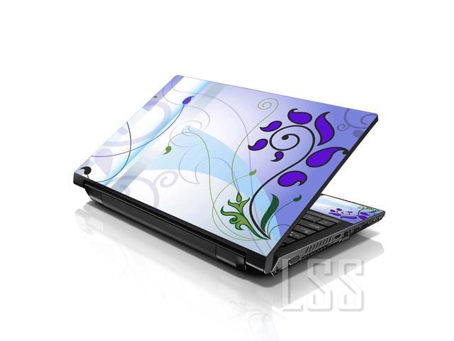 LSS 15 15.6 Inches Laptop Notebook Skin Sticker with 2 Wrist Pads - Reusable Cover Protector Vinyl Sticker Cover Decal Fits 13' - 16' - Abstract...
