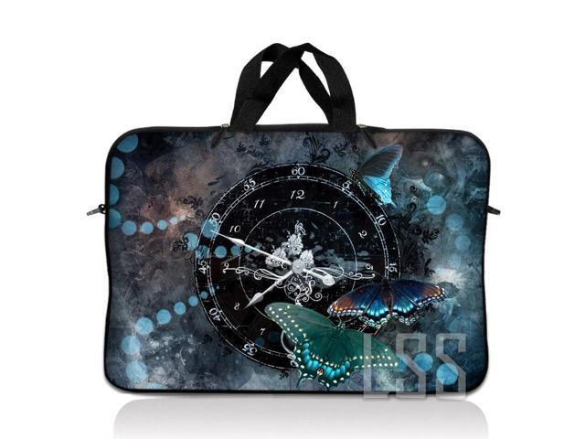 LSS 17 inch Laptop Sleeve Bag Carrying Case Pouch with Handle for 17.4' 17.3' 17' 16' Apple Macbook, GW, Acer, Asus, Dell, Hp, Sony, Toshiba, Clock...