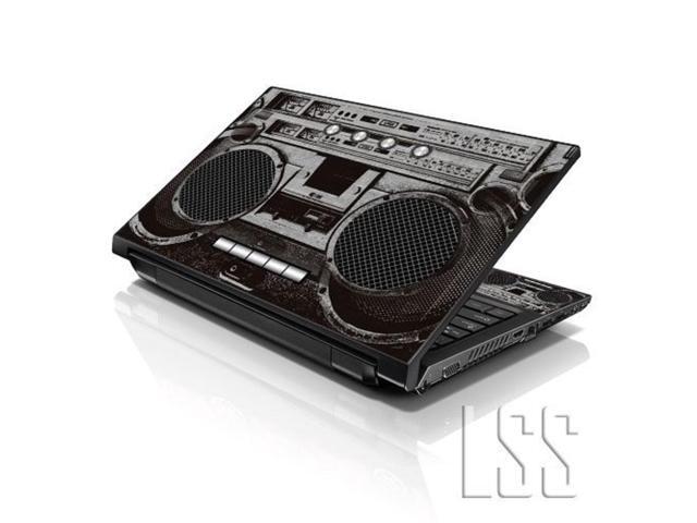 LSS 15 15.6 Inches Laptop Notebook Skin Sticker with 2 Wrist Pads - Reusable Cover Protector Vinyl Sticker Cover Decal Fits 13' - 16' - Cassette...