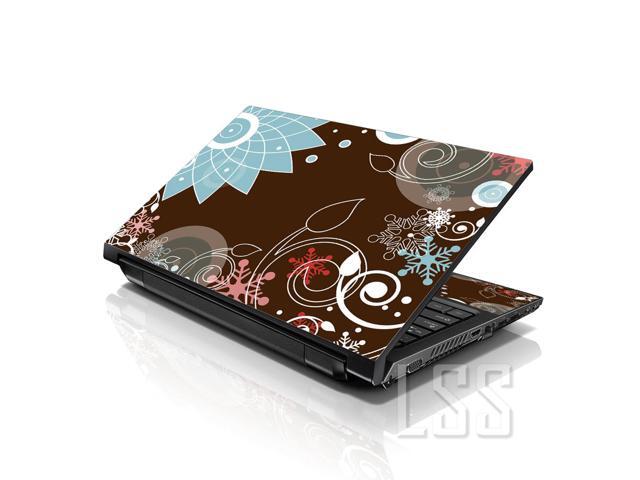 LSS 15 15.6 Inches Laptop Notebook Skin Sticker with 2 Wrist Pads - Reusable Cover Protector Vinyl Sticker Cover Decal Fits 13' - 16' - Brown Chaos...